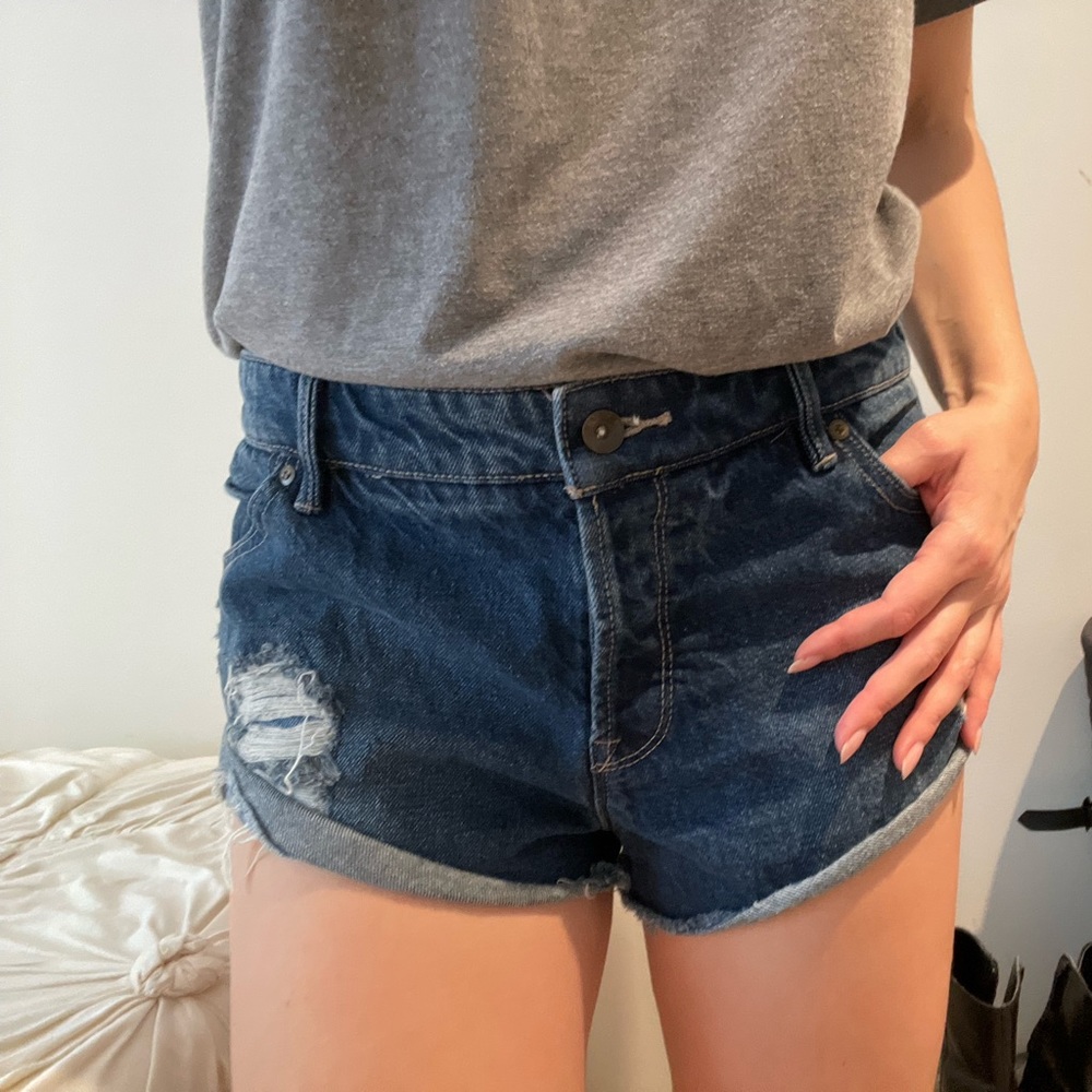 Roxy Button-fly Distressed Denim Short - Picture 9 of 11